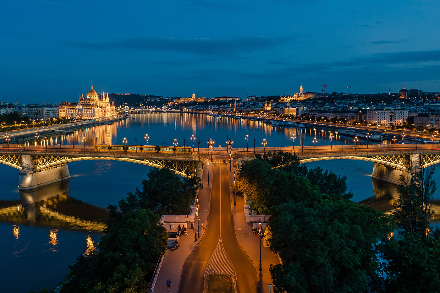 Budapest from Margaret Island, bird's eye view #5456