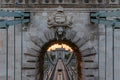 Chain Bridge pylon at sunrise #5466
