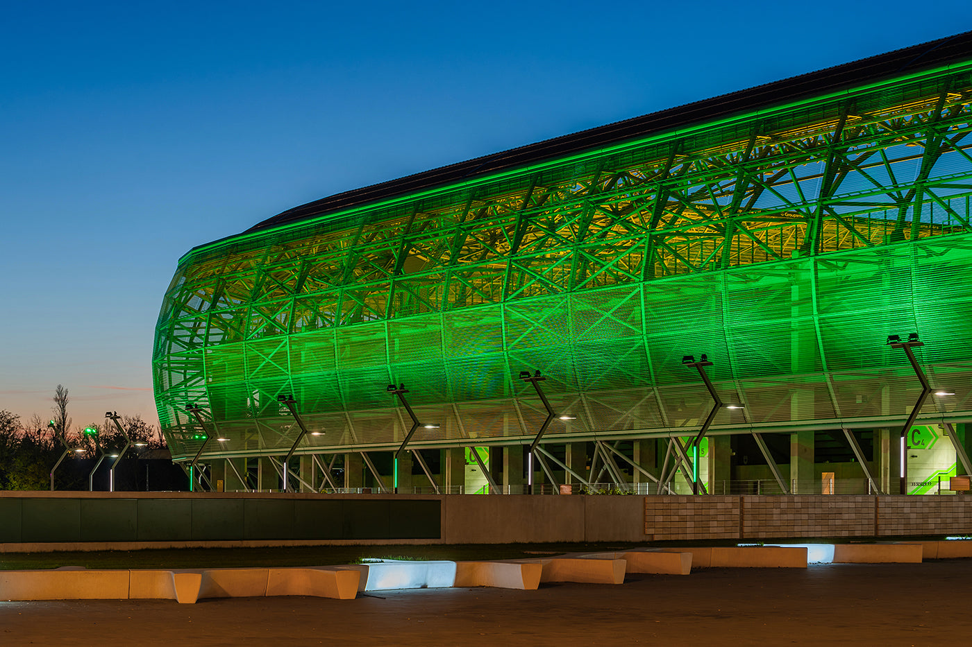Groupama Arena in blue hour #5715