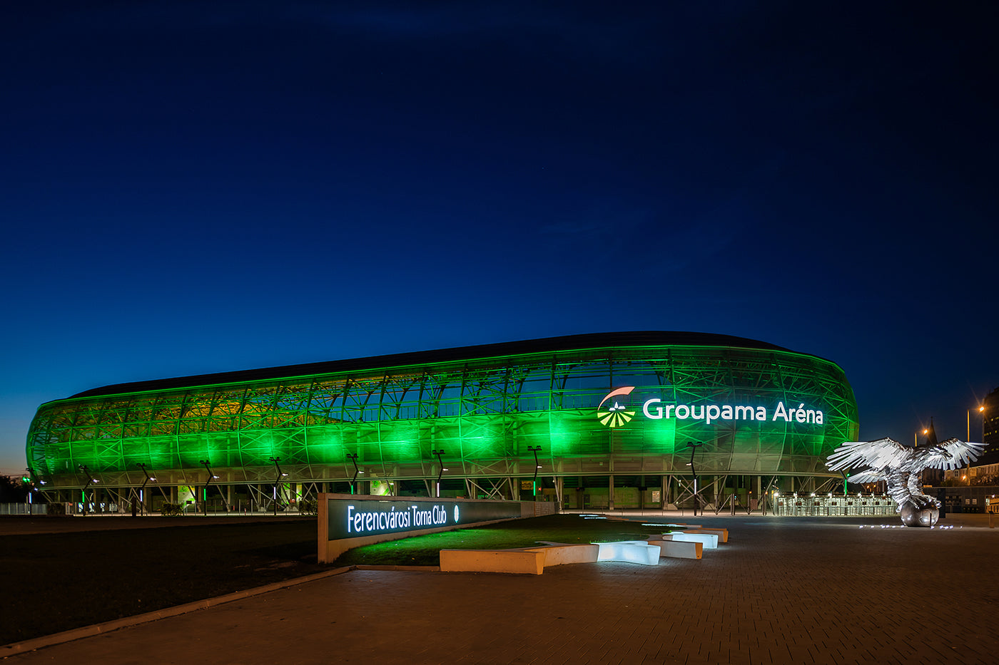 Groupama Arena in blue hour #5716
