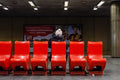 Old red chairs of Lehel Square metro station #5723