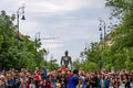Giant puppets on Andrássy Avenue - Abstract Budapest International Contemporary Puppet Festival #5749
