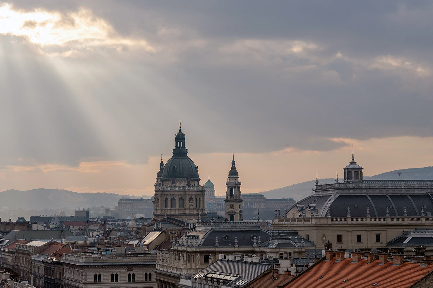 Basilica and Buda Castle from the 360 ​​Bar #5773