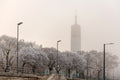 Pozsonyi Road Church on a snowy morning #5893