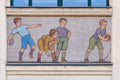 Mosaic images of the facade of Madách High School #5956