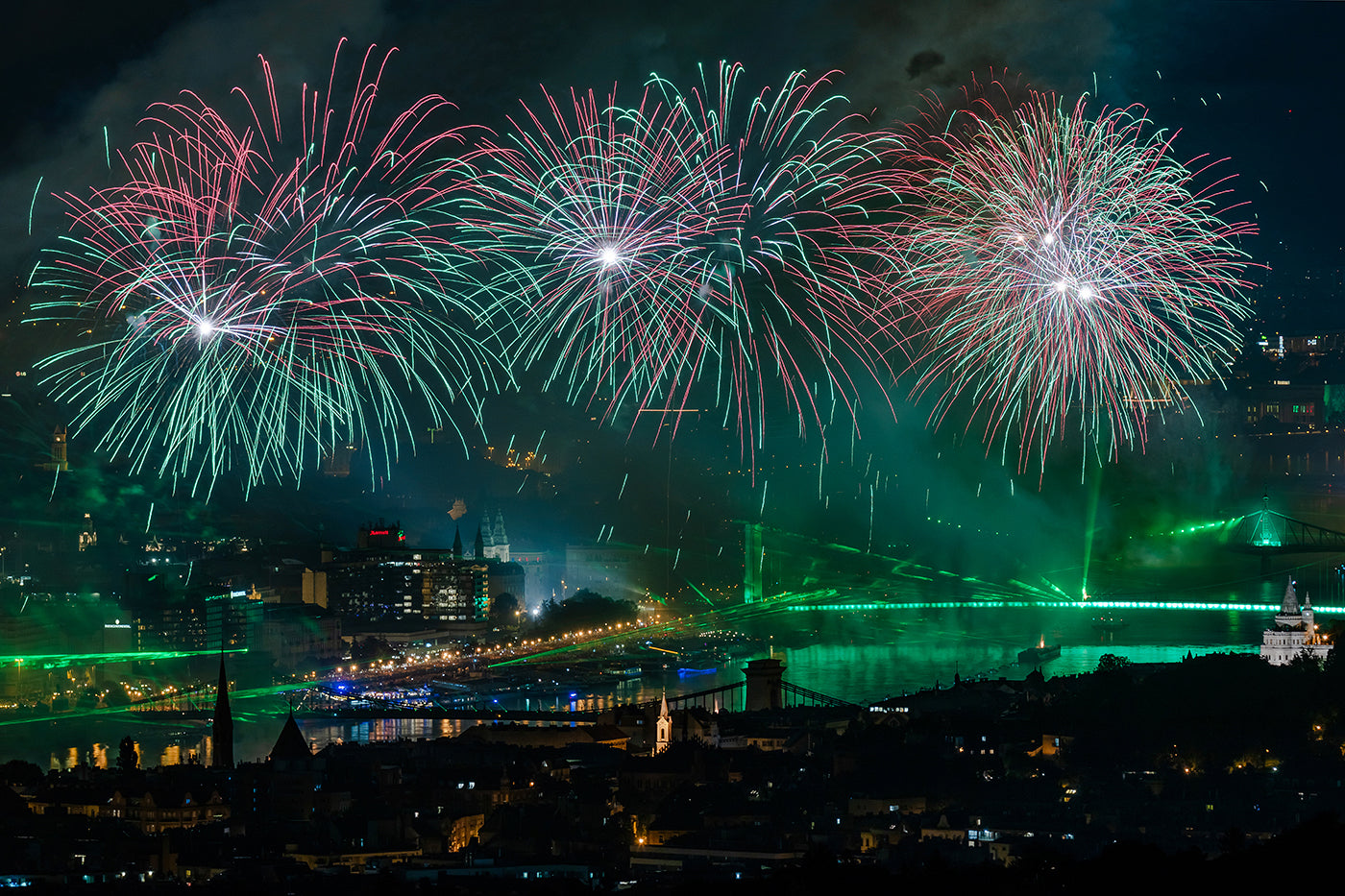 August 20th fireworks from the Árpád Lookout #5997