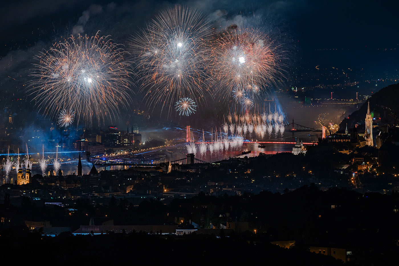 August 20th fireworks from the Árpád Lookout #5999