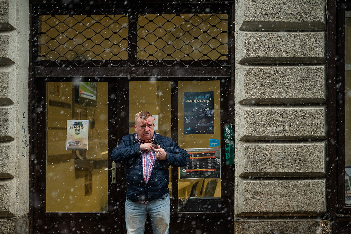 Snowfall on Akácfa Street #6198