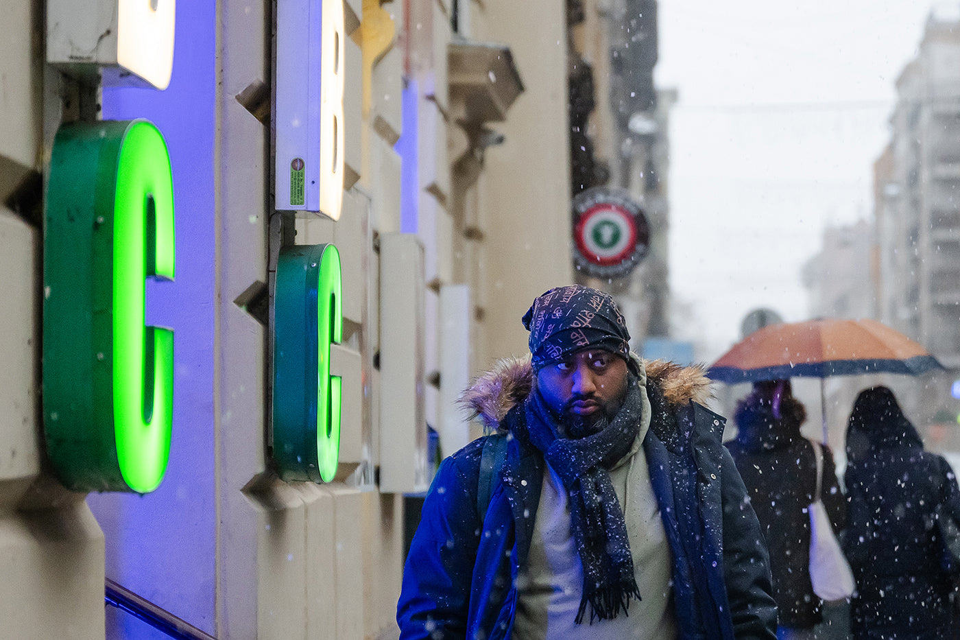 Snowfall on Szondi Street #6227