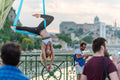 Acrobat on Liberty Bridge #6270