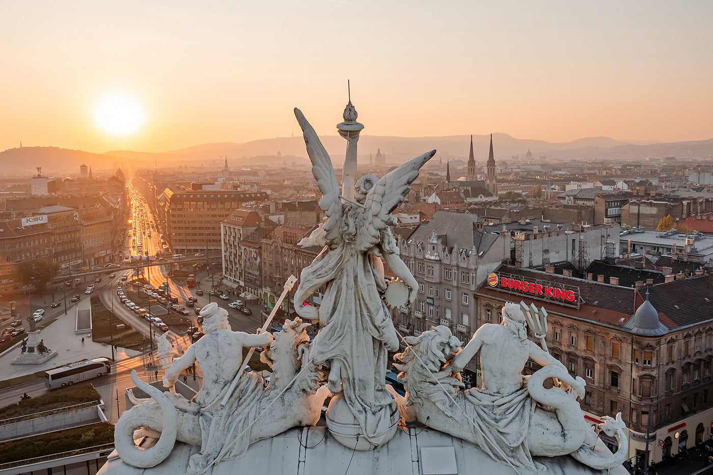 A közlekedés allegóriája drónnal #6300