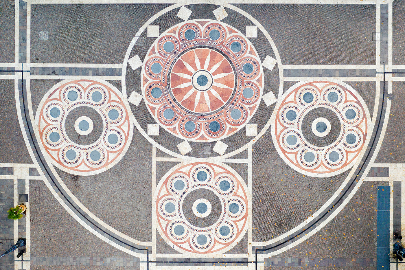 Budapest – Szent István tér díszburkolata felülnézetből | Fine Art giclée fotónyomat és falikép