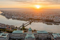 Budapest látképe napkeltekor a Vár felől #6349