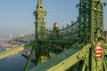 Liberty Bridge with drone #6375