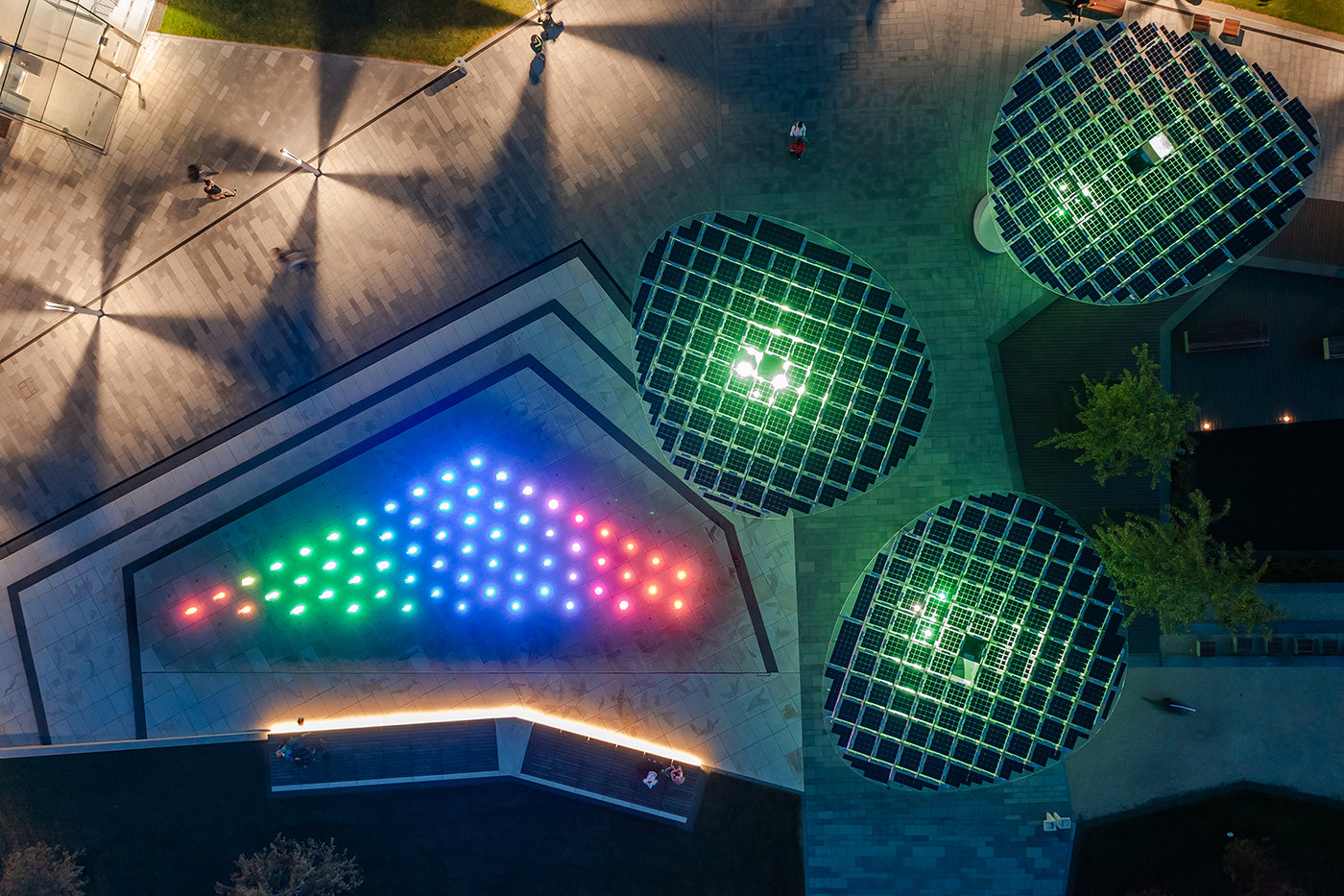 Millenáris Park felülnézetből #6379