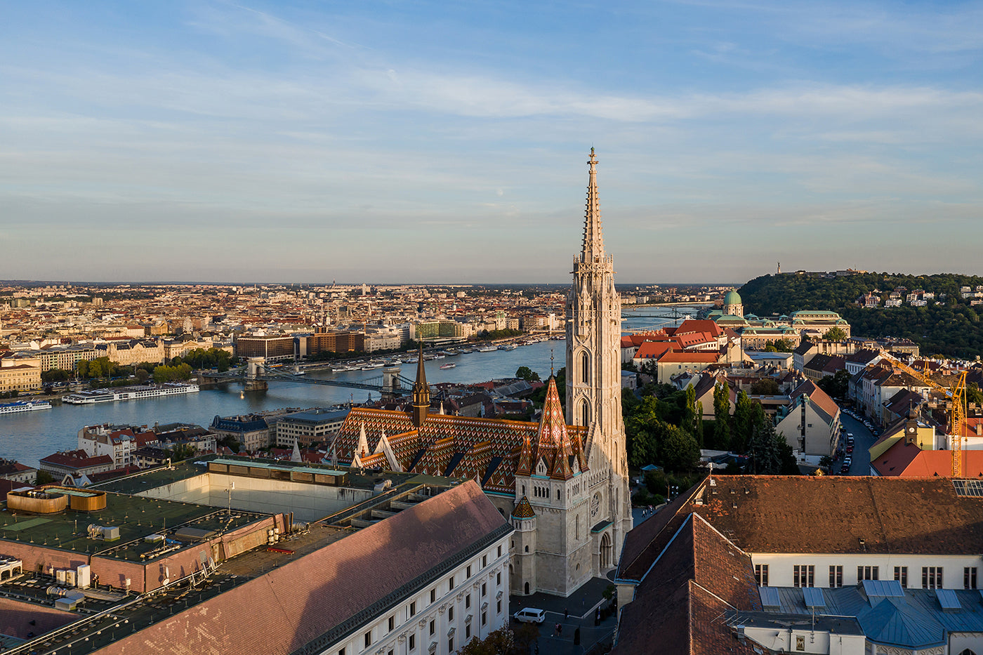 Matthias Church with drone #6411