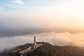 Statue of Liberty on a foggy morning #6518