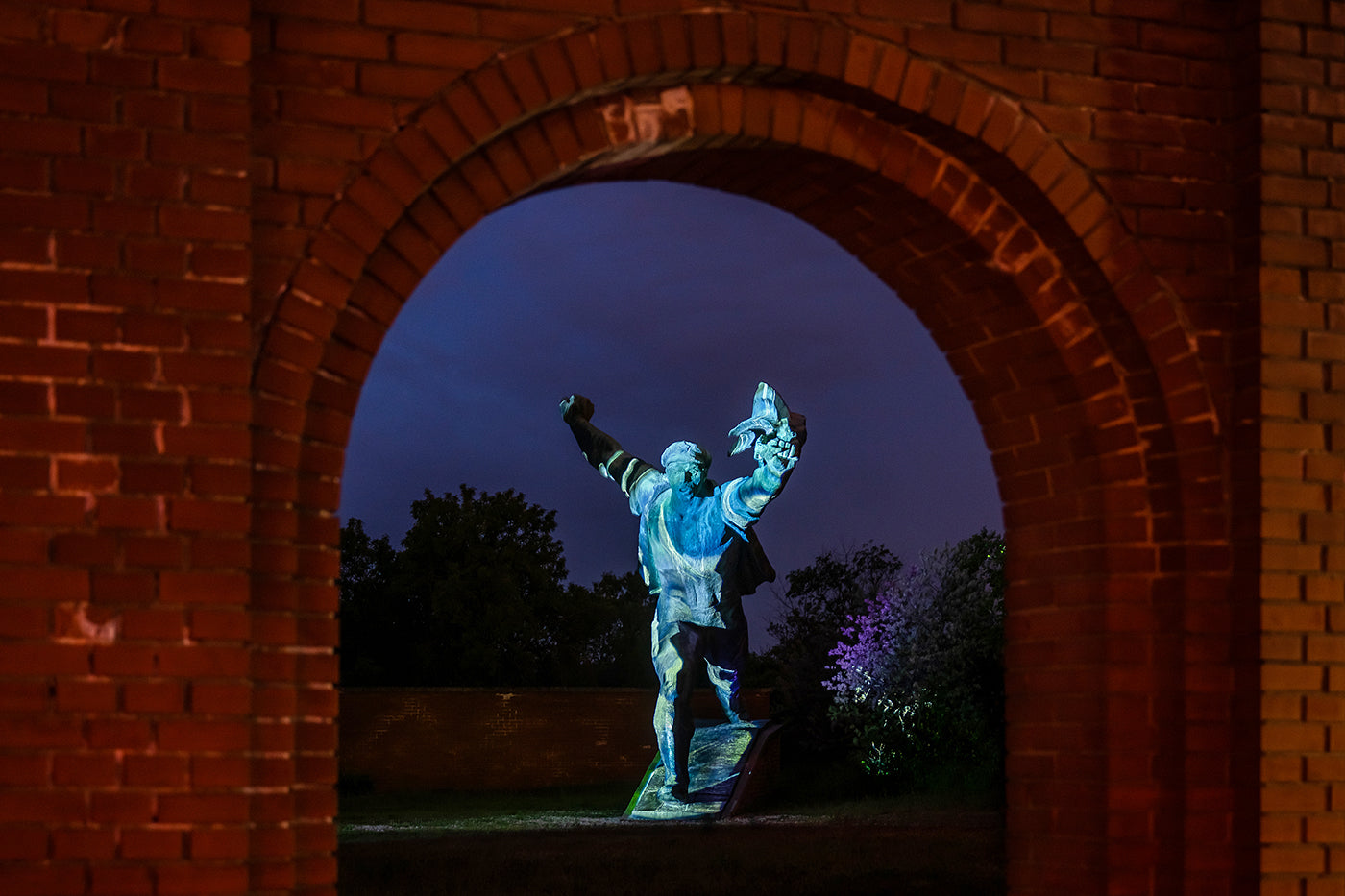 Light painting in Memento Park #6548