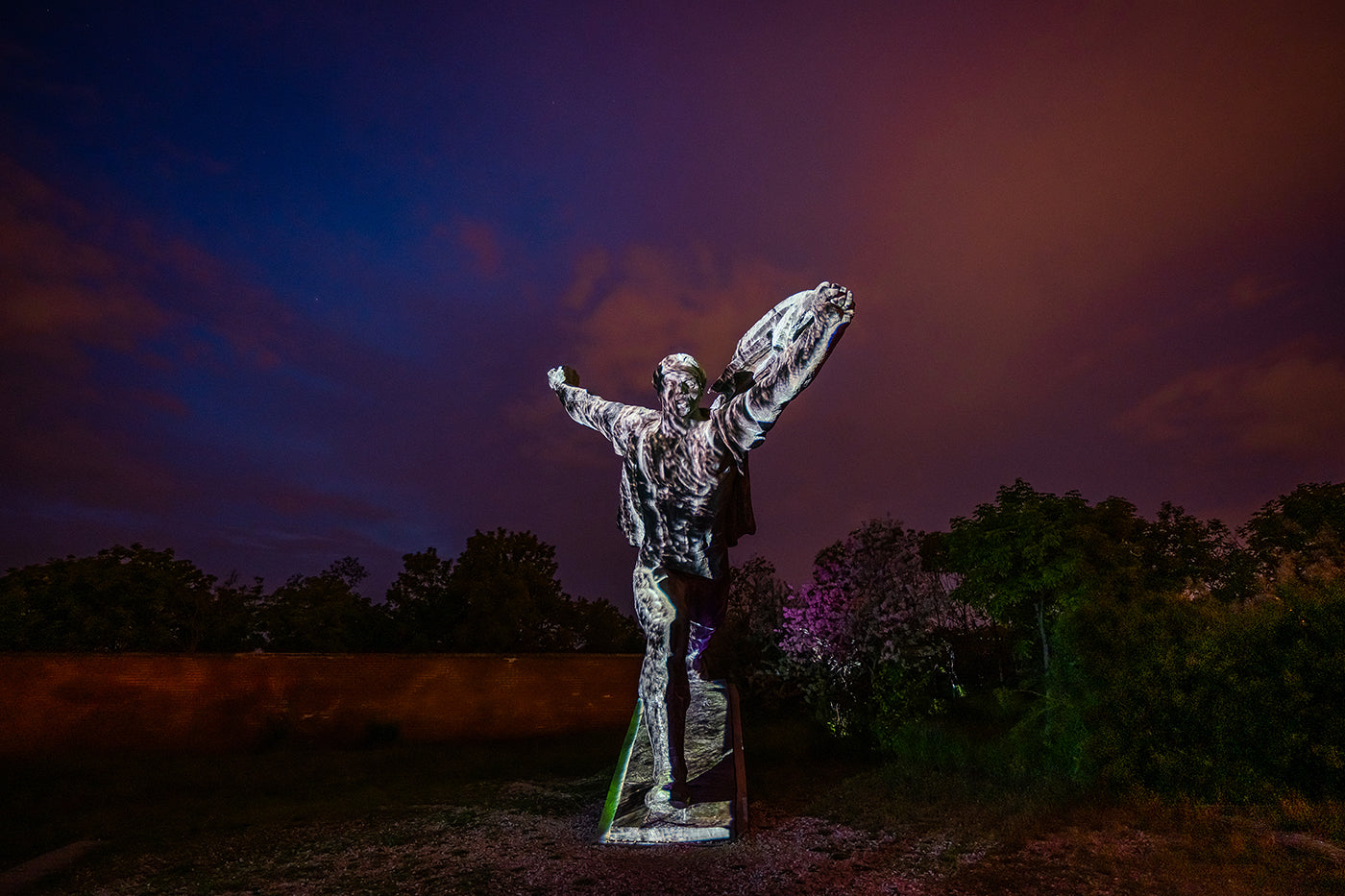 Light painting in Memento Park #6552