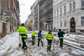 Munkások a havas Csengery utcában #6601
