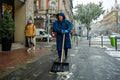 Snow removal in front of the Béke Hotel #6603