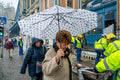 Snowfall on Nyugati Square #6605