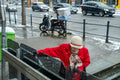 Snowfall on Nyugati Square #6608