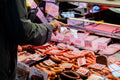 Meat counter in the Great Market Hall #6687
