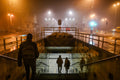 Main Customs Square on a foggy winter evening #6830