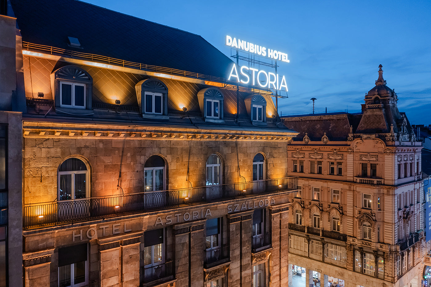 Astoria Hotel at Astoria in the evening #7229