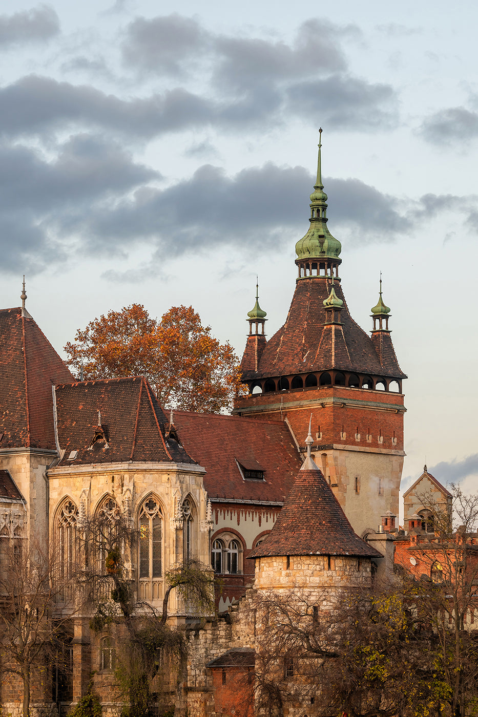 Vajdahunyad Castle in autumn #7684