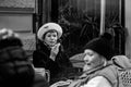 Woman smoking a cigarette on Zrínyi Street #7727