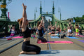 Yoga on the Liberty Bridge #7920