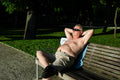 Sunbathing in the City Park #8396