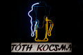 Neon sign for Tóth Pub on Falk Miksa Street #8421
