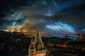 August 20th fireworks from the Hilton Budapest terrace #8525