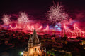 August 20th fireworks from the terrace of the Hilton Budapest #8532