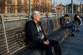 Sunbathing on Fővám Square #8864