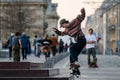 Skateboarder at Fővám Square #8870