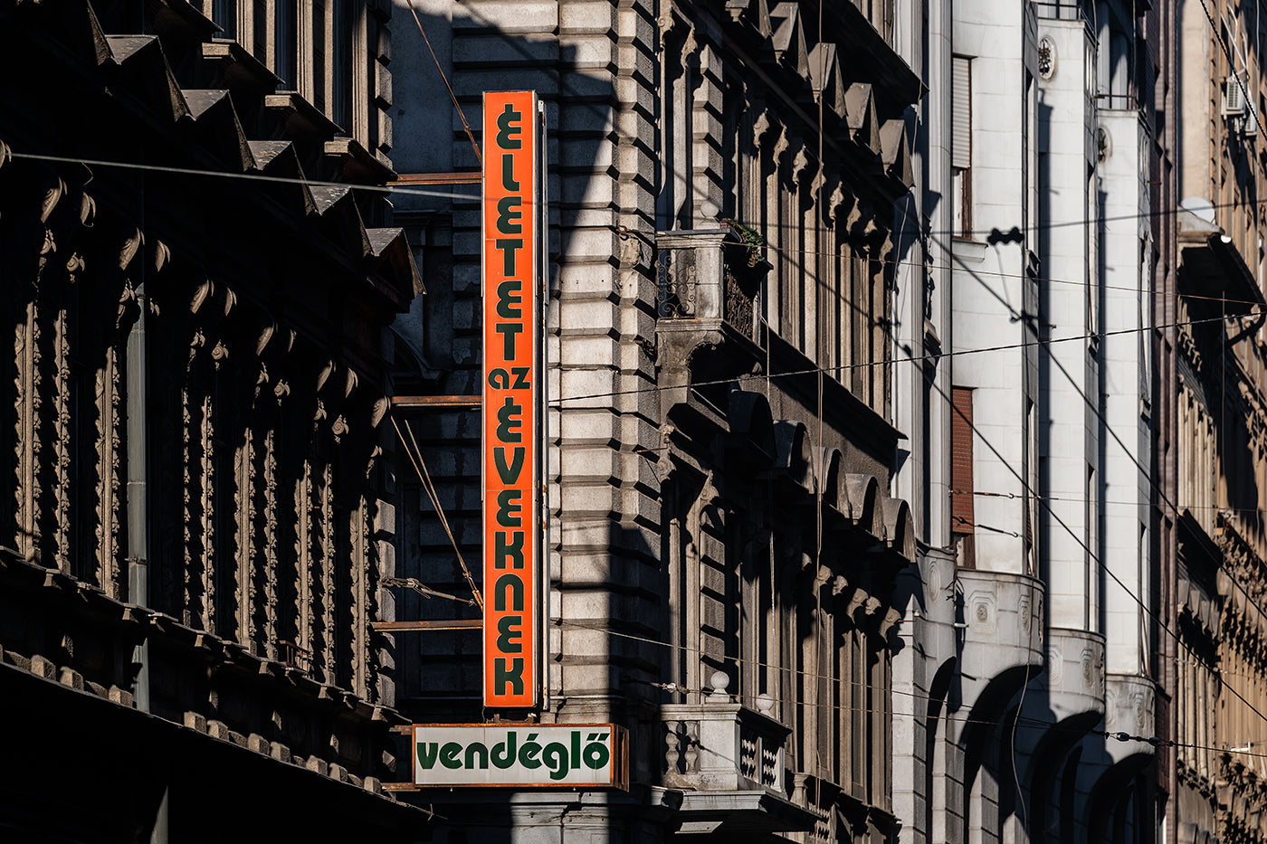 Logo of the restaurant "Life for the Years" on Dohány Street #8910