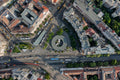 Top view of Móricz Zsigmond roundabout #9001
