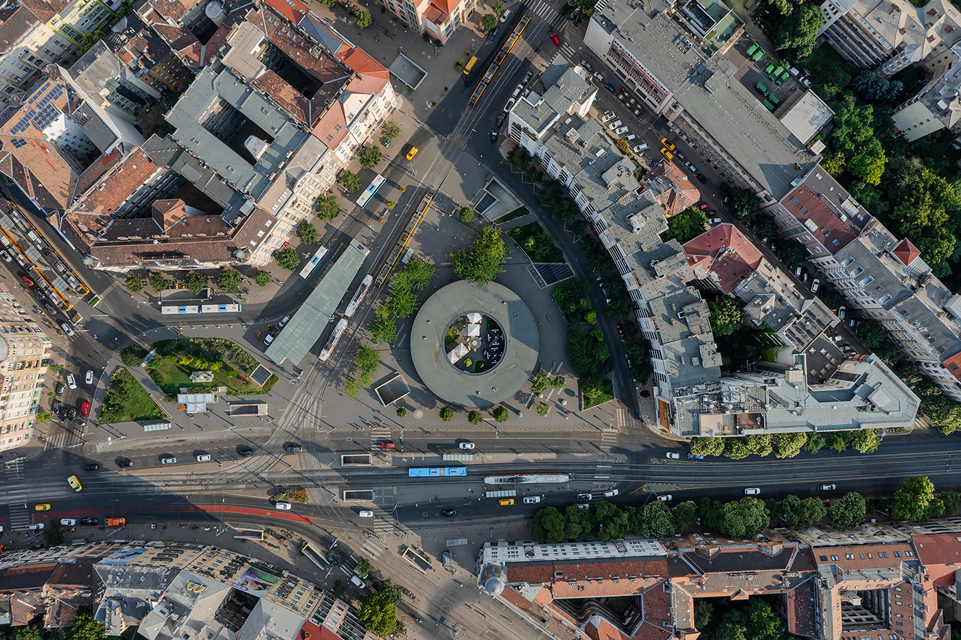 Móricz Zsigmond körtér felülnézetből #9001