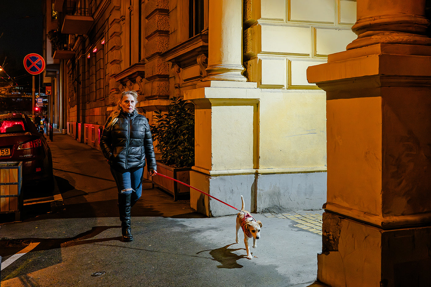 Kutyasétáltatás az Izabella utcában #9040