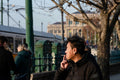 Smoking at Széchenyi Square #9132