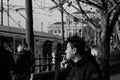 Smoking at Széchenyi Square #9133