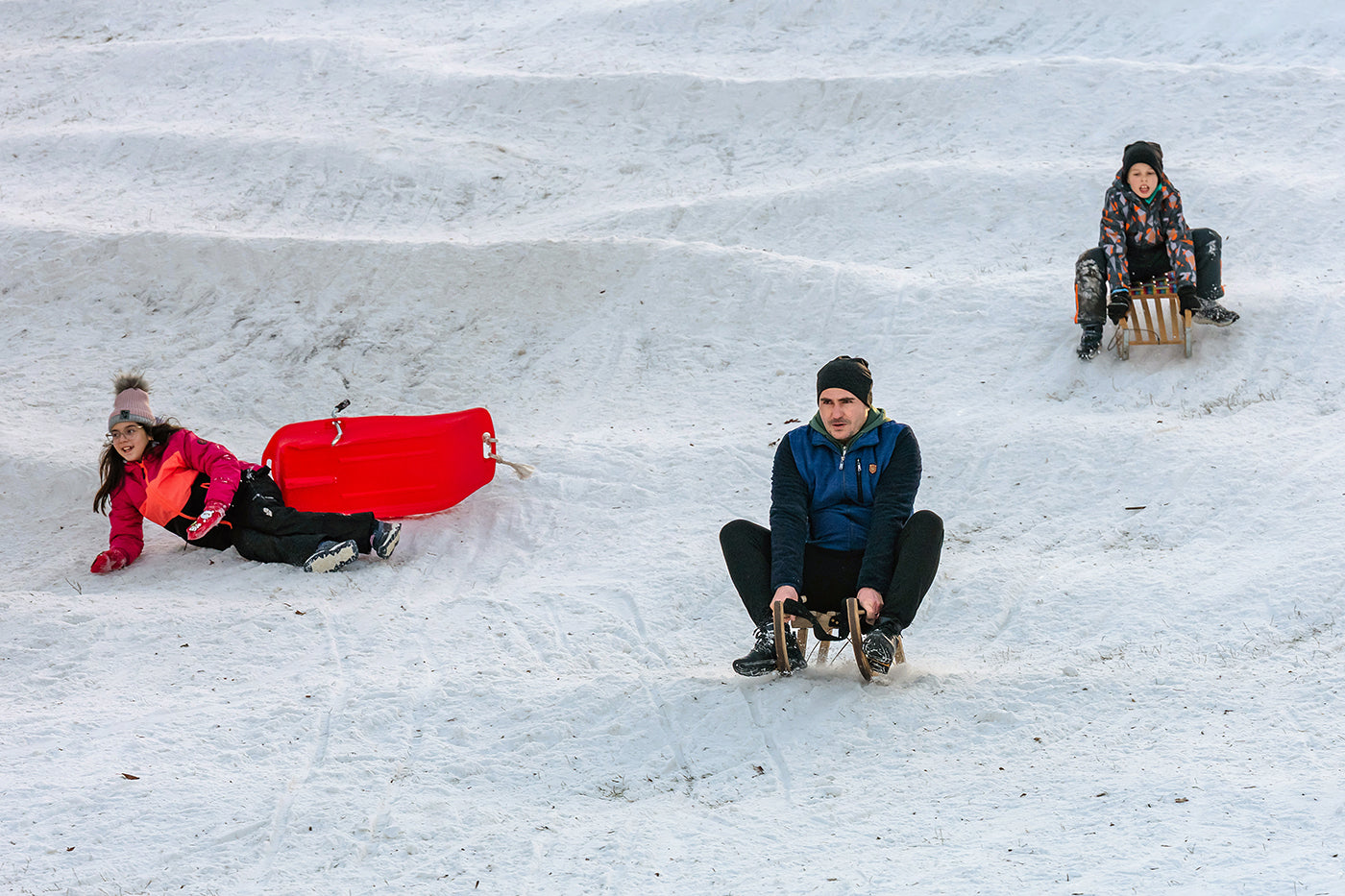 Sledding on Normafa #9207