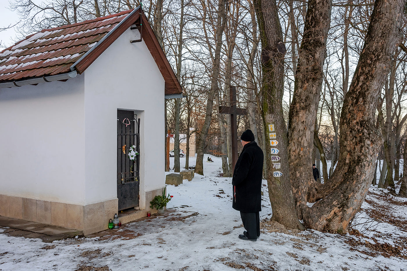 Kápolna a havas Normafán #9216