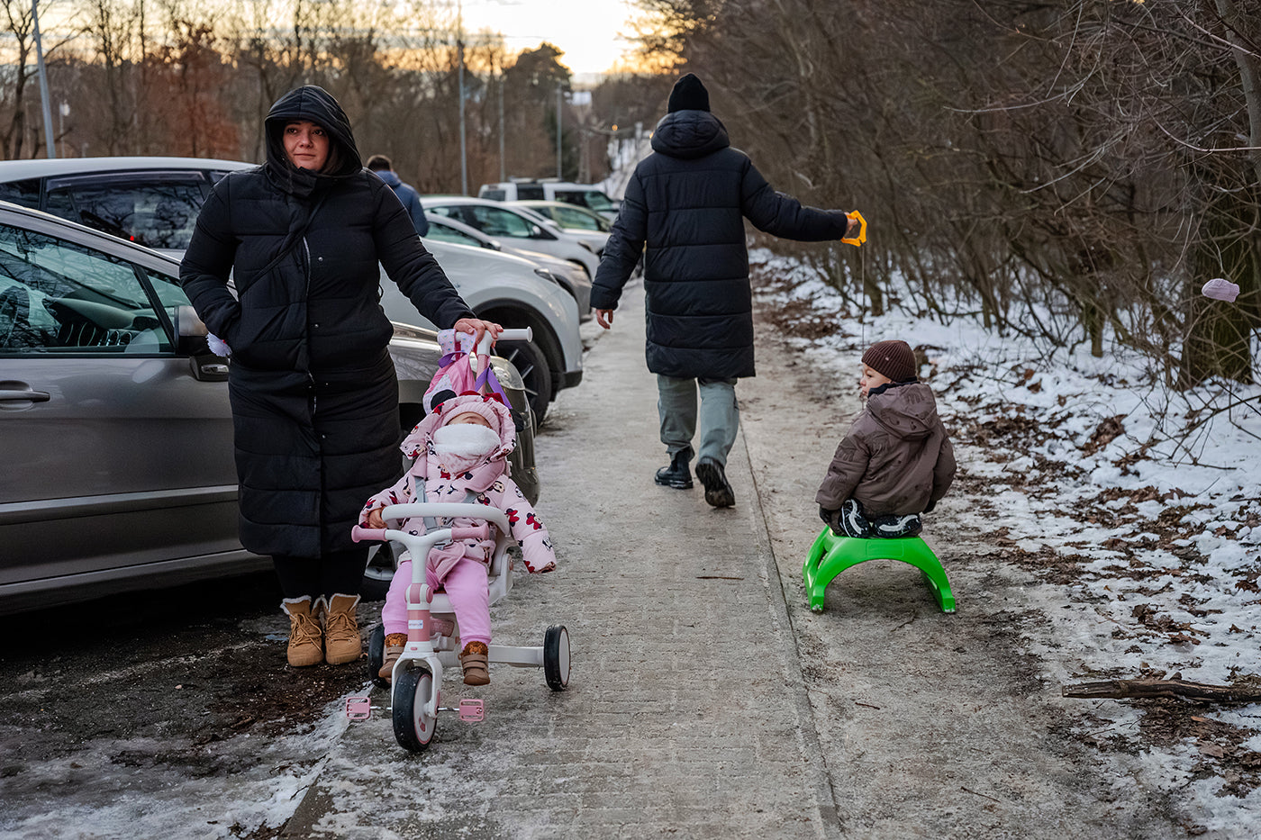 Gyerekvontatás a Normafán #9231