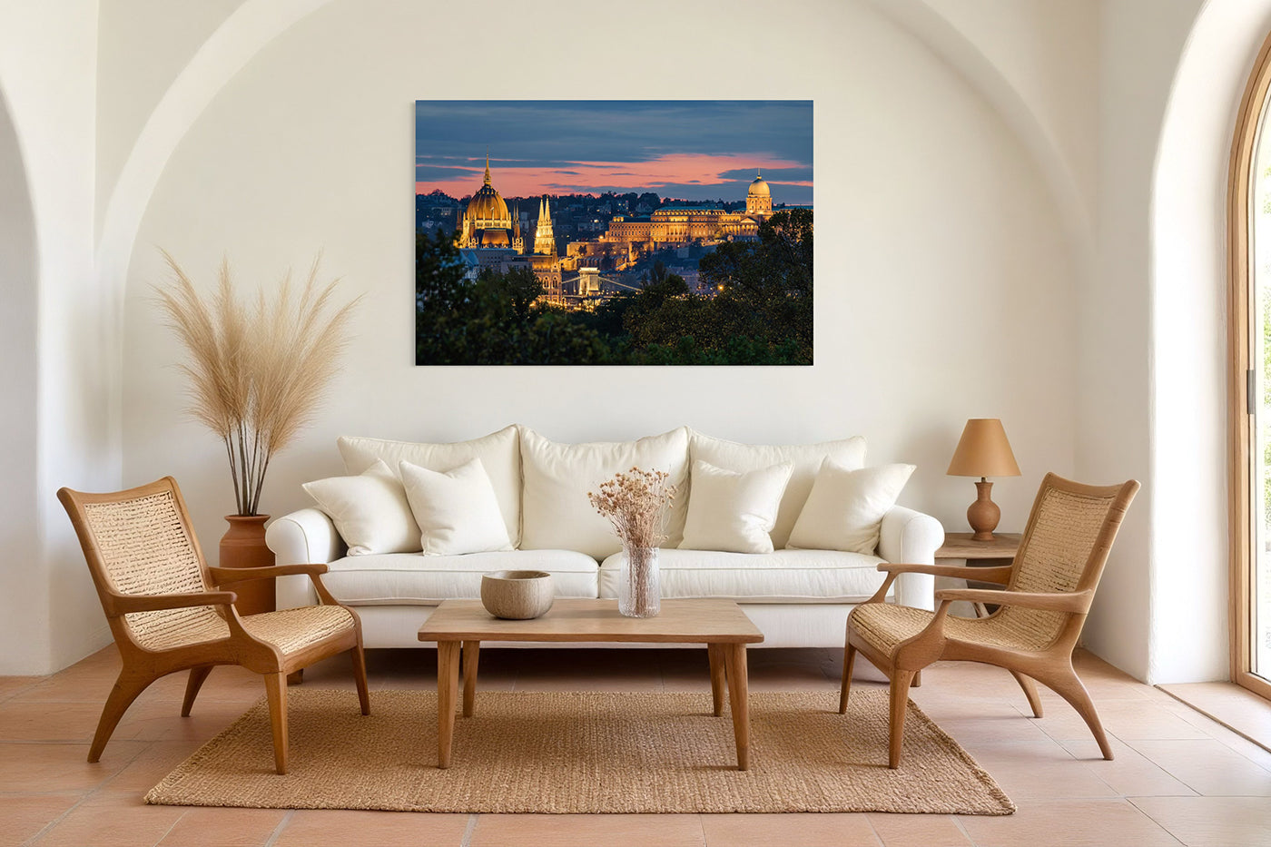 Budapest – Panoráma a Margitsziget felől | Fine Art giclée fotónyomat és falikép