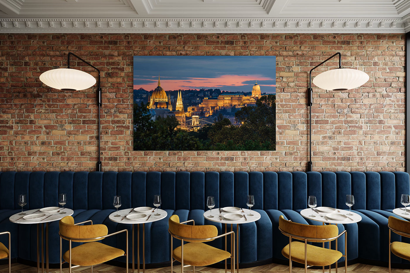 Budapest – Panoráma a Margitsziget felől | Fine Art giclée fotónyomat és falikép